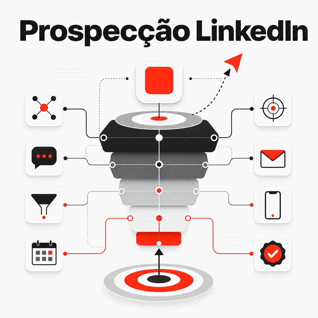 Prospecção LinkedIn tomadores de decisão: sem spam