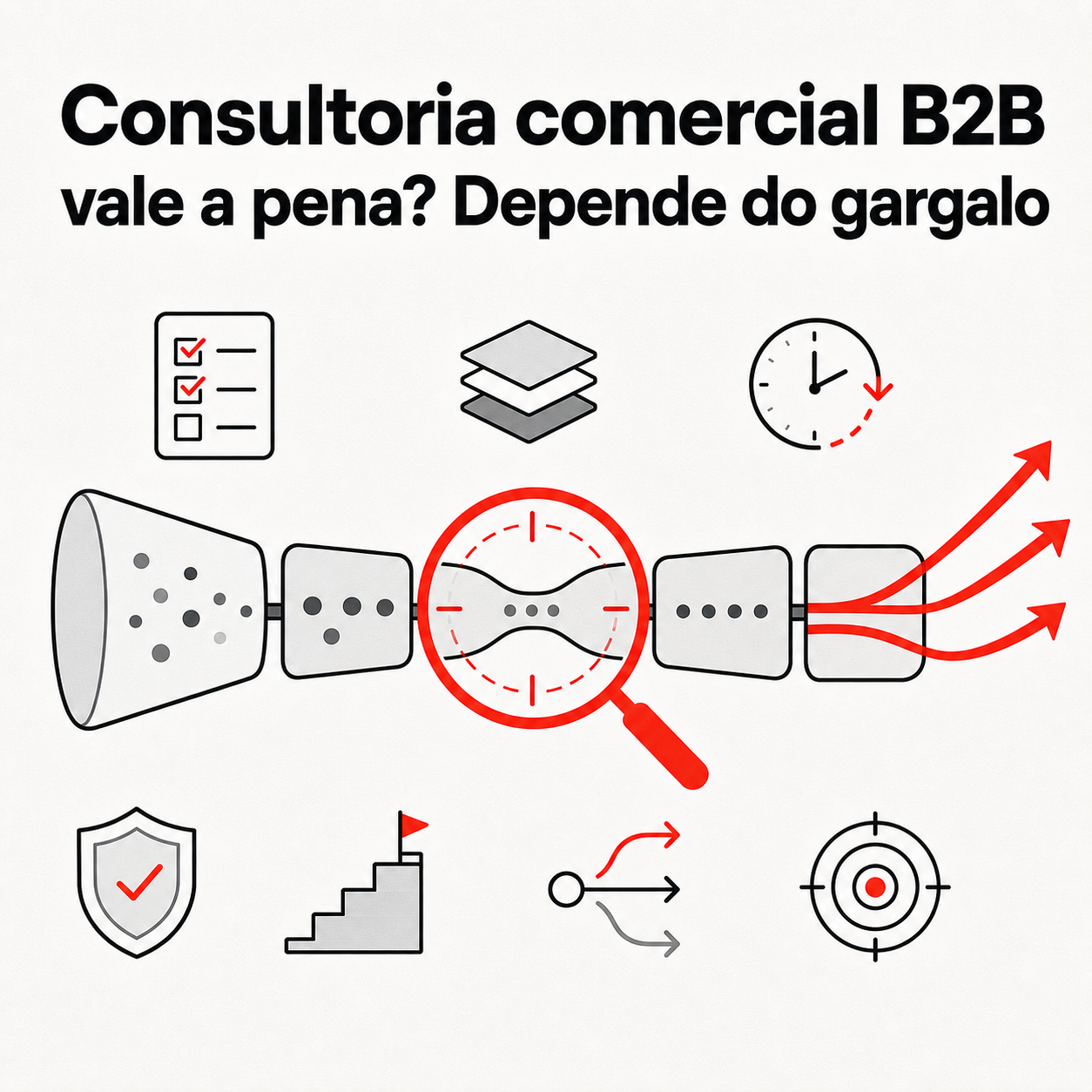 Consultoria comercial B2B vale a pena? Depende do gargalo