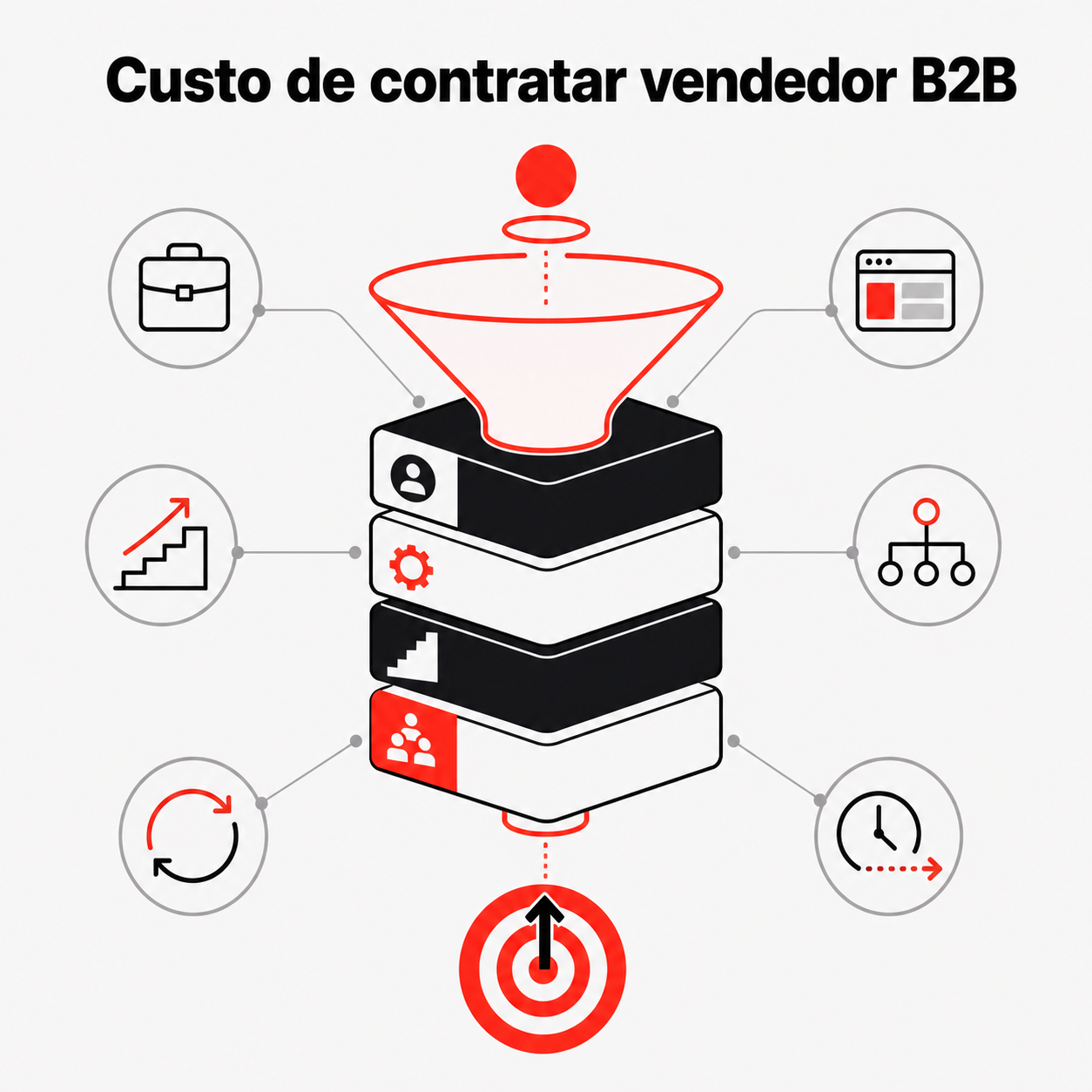 Custo de contratar vendedor B2B: a conta que a vaga esconde