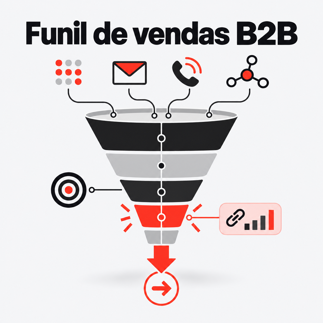 Funil de vendas B2B: como montar e medir sem chute