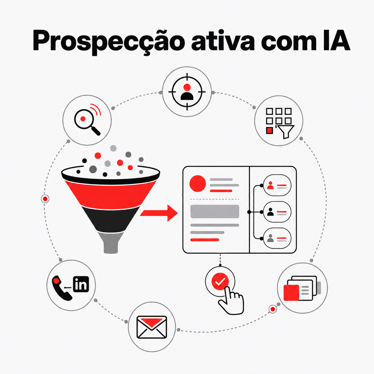 Prospecção ativa com IA: como usar sem virar robô